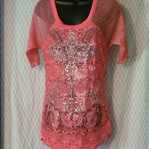 Angel and diamonds lace shirt